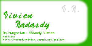 vivien nadasdy business card